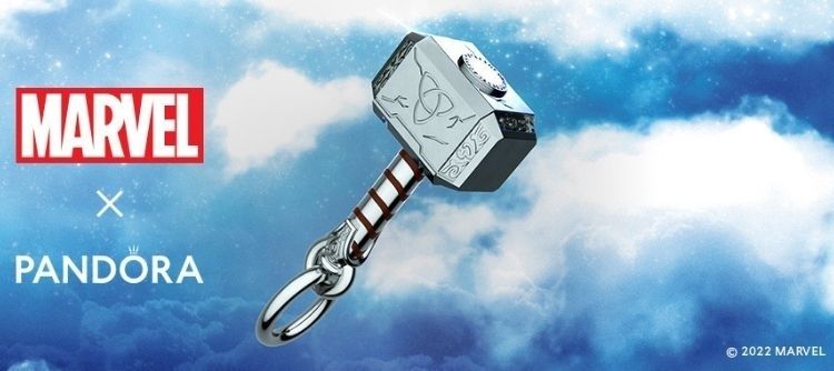Pandora ékszer Marvel A bosszúállók Thor kalapácsa függő ezüst charm