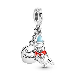 Pandora ékszer Disney Micimackó születésnapi függő charm