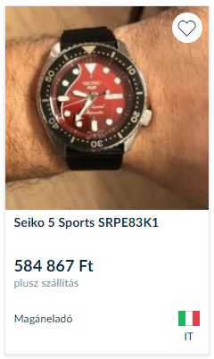 SEIKO SRPE83K1 Brian May Limited Edition férfi karóra