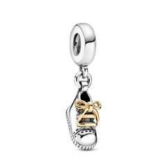 Pandora ékszer Függő kiscipő bicolor charm