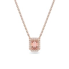 Swarovski Millenia rozé nyaklánc rózsaszín és fehér kristályokkal