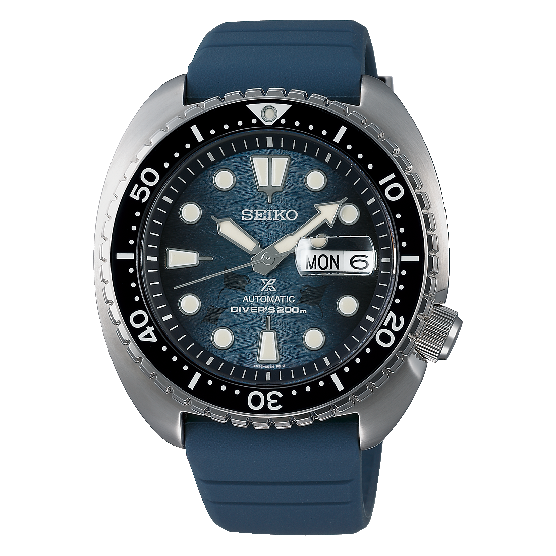 Seiko Prospex Turtle Save the Ocean Dark Manta Ray férfi búváróra