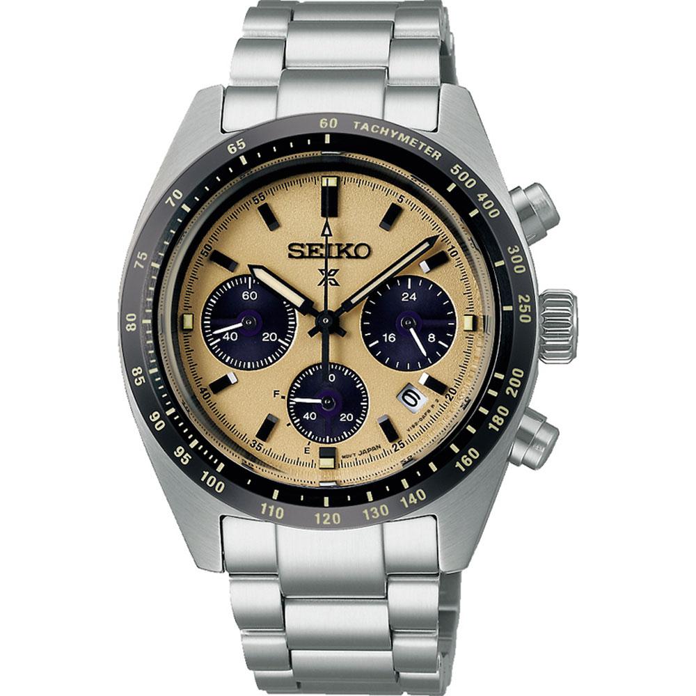 Seiko Prospex Solar Speedtimer Chronograph sárga számlapos férfi óra