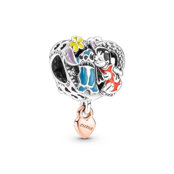 Pandora ékszer Disney Lilo és Stich Ohana ezüst charm