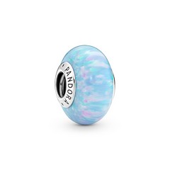 Pandora ékszer Opálos óceán kék muránói üveg charm