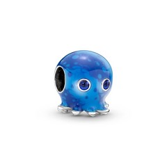 Pandora ékszer Kék octopus tűzzománc ezüst charm