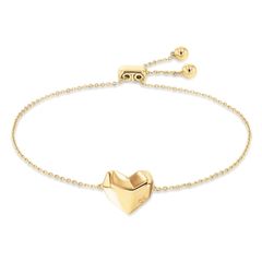 Calvin Klein Arany színű karkötő szív medállal