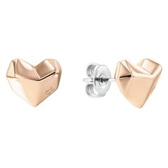  Calvin Klein Rozé színű szív alakú fülbevaló