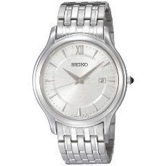 Seiko Dátumkijelzős ezüst színű fémszíjas férfi óra