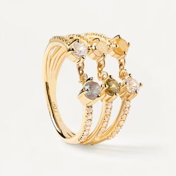 PDPaola Juno aranyozott ezüst gyűrű