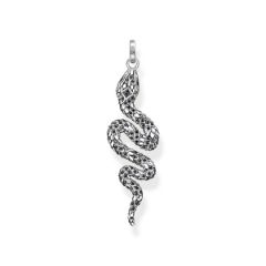 Thomas Sabo Kígyó ezüst medál fekete kövekkel