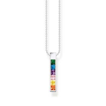 Thomas Sabo Színes csiszolt köves ezüst nyaklánc