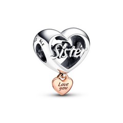 Pandora ékszer Nővér bicolor charm