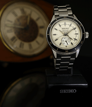 Seiko Presage Style 60's elefántcsont férfi automata karóra