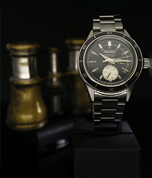 Seiko Presage Style 60's sötét férfi automata karóra
