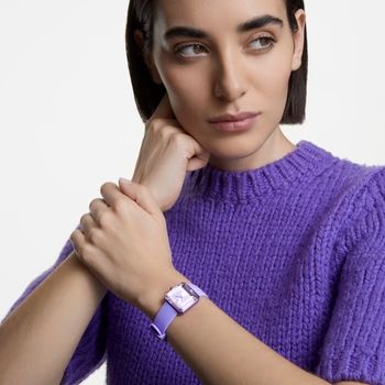 Swarovski szilikon szíj lila