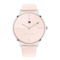 Tommy Hilfiger Liza púder színű női karóra rózsaszín hátlappal