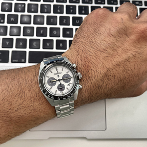 Seiko Prospex Solar Speedtimer Chronograph fehér számlapos férfi óra
