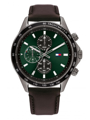 Tommy Hilfiger quartz  LUCA férfi zöld karóra