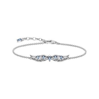 Thomas Sabo Dupla főnix szárny ezüst karkötő kék kővel