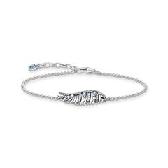Thomas Sabo Főnix szárny ezüst karkötő kék kővel