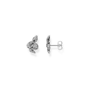 Thomas Sabo Fekete szemű kígyó ezüst fülbevaló