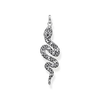 Thomas Sabo Kígyó ezüst medál fekete kövekkel