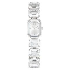 Swarovski Millenia ezüst színű óra áttetsző kristályokkal