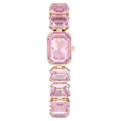 Swarovski Millenia rozé óra rózsaszín kristályokkal