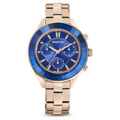 Swarovski Octea lux arany színű női óra kék számlappal