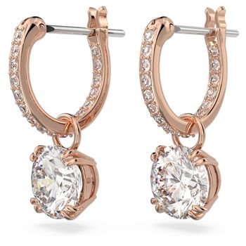Swarovski Constella rozé függő fülbevaló kristállyal