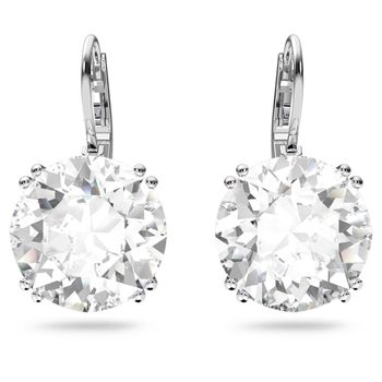 Swarovski Millenia ezüst színű fülbevaló fehér kristállyal