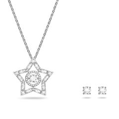 Swarovski Stella ezüst színű ékszer szett