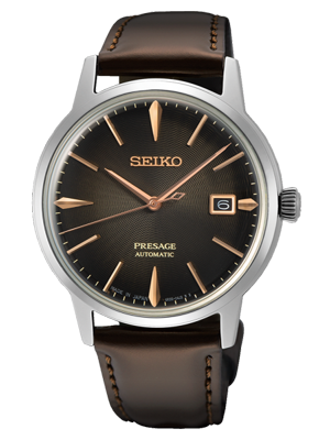 Seiko Presage Cocktail Time 'Irish Coffee' barna számlapos automata férfi karóra
