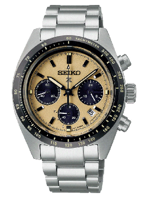 Seiko Prospex Solar Speedtimer Chronograph sárga számlapos férfi óra