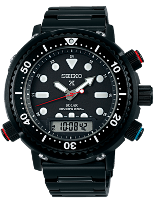 Seiko Prospex Solar 1982 Hybrid Diver's 40th Anniversary 'Arnie' Limited Edition fekete búváróra