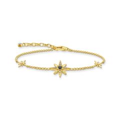 Thomas Sabo Aranyozott ezüst karkötő kozmikus csillaggal