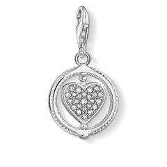 Thomas Sabo Köves forgó szív ezüst charm