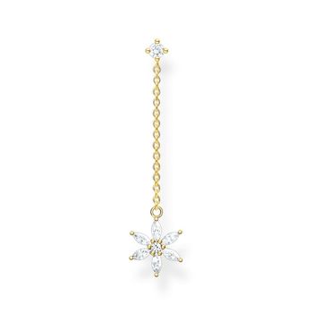 Thomas Sabo Fél pár aranyozott függő virág fülbevaló
