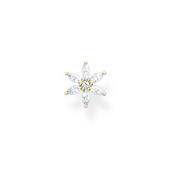 Thomas Sabo Fél pár aranyozott virág ezüst fülbevaló
