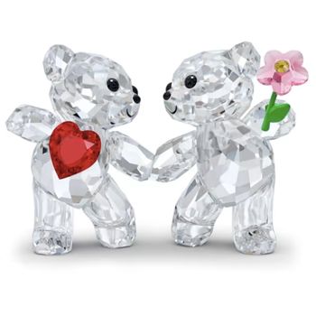 Swarovski Kris mackóék boldogan swarovski kristály dísz