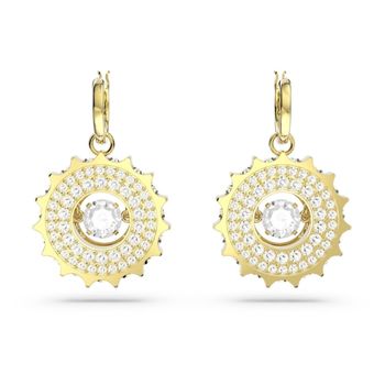 Swarovski Rota arany színű fülbevaló nap alakú kristállyal