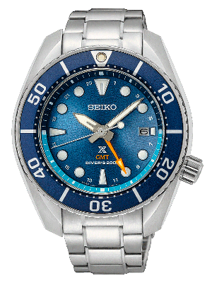 Seiko Prospex Aqua 'SUMO' Solar GMT Diver kék búváróra