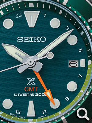 Seiko Prospex Aqua 'SUMO' Solar GMT Diver zöld búváróra