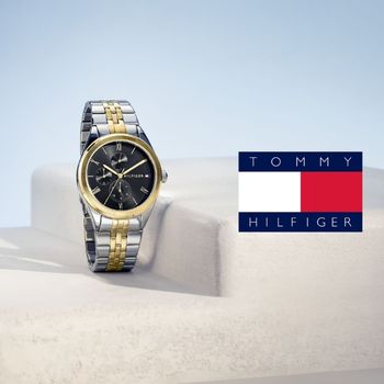 Tommy Hilfiger Lars ezüst színű kék számlapos férfi óra