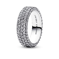 Pandora ékszer Timeless tripla soros ezüst gyűrű