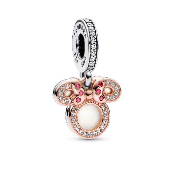 Pandora ékszer Disney Minnie egér sziluett dupla függő charm
