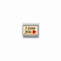 Nomination Arany I love you charm