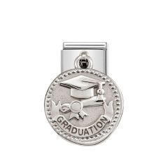 Nomination Ezüst diplomaosztó függő charm
