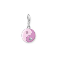 Thomas Sabo Rózsaszín Yin és Yang ezüst charm